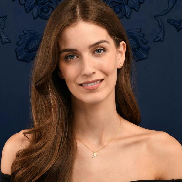 namana Gold Plated 925 Sterling Silver Cocktail Glass Necklace for Women