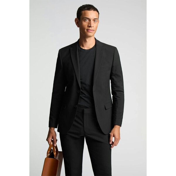 Limehaus Slim Fit Black Stretch Suit Jacket
