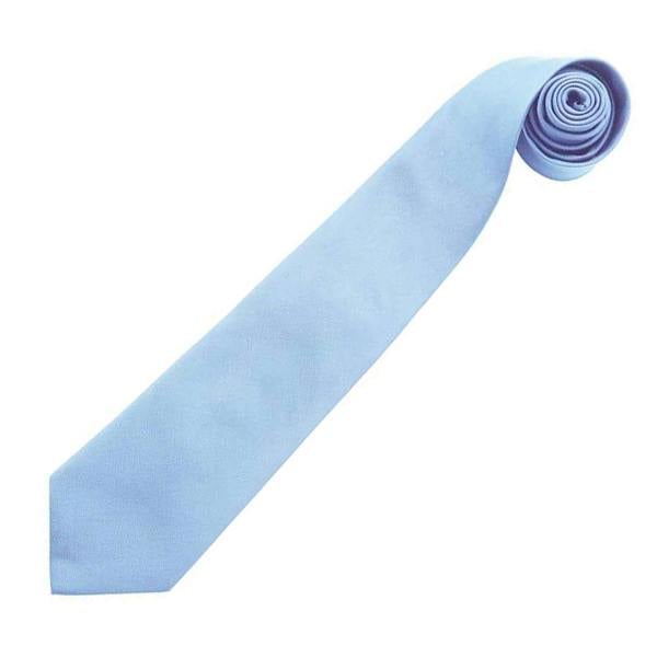 Premier Mens Colours Fashion Tie - Mid Blue