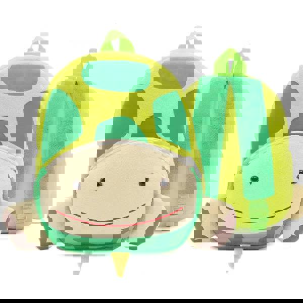 Anykidz Anypack 3D Green Turtle School Backpack Cute Animal With Cartoon Designs Children Toddler Plush Bag For Baby Girls and Boys