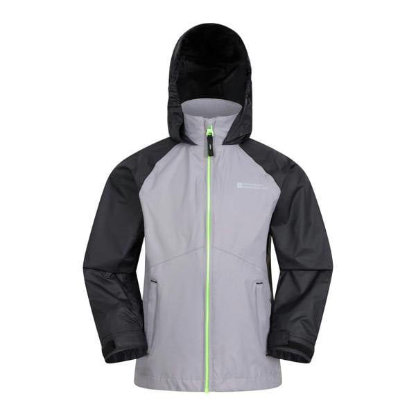 Mountain Warehouse Childrens/Kids Torrent II Waterproof Jacket - Light Grey