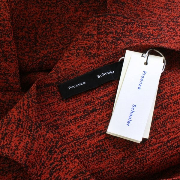 Proenza Schoulder flecked red and black dress with split to the back 