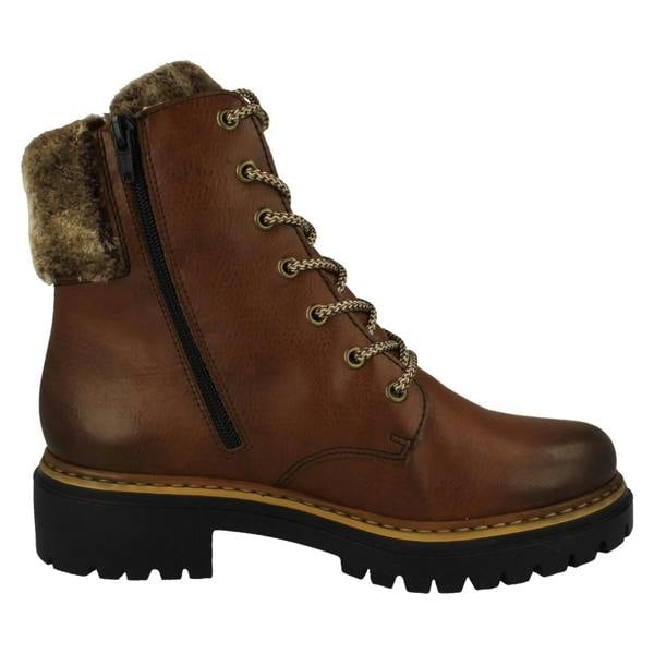 Rieker Ladies Rieker Fleece Lined Ankle Boots 72608