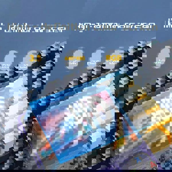 Dyzi R36S Retro Handheld Game Console 128GB Purple 3.5" IPS Screen, 21000+ Games