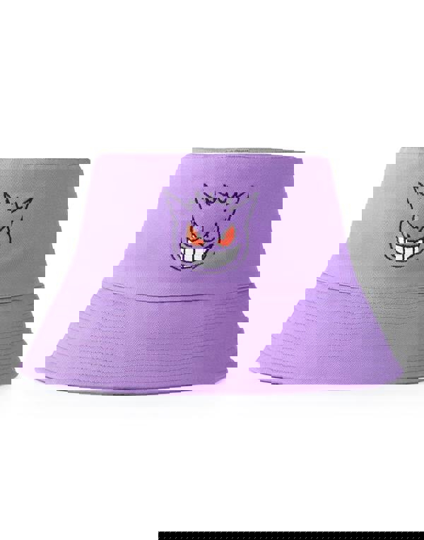 Pokemon Mens Purple Gengar Bucket Hat (One Size)