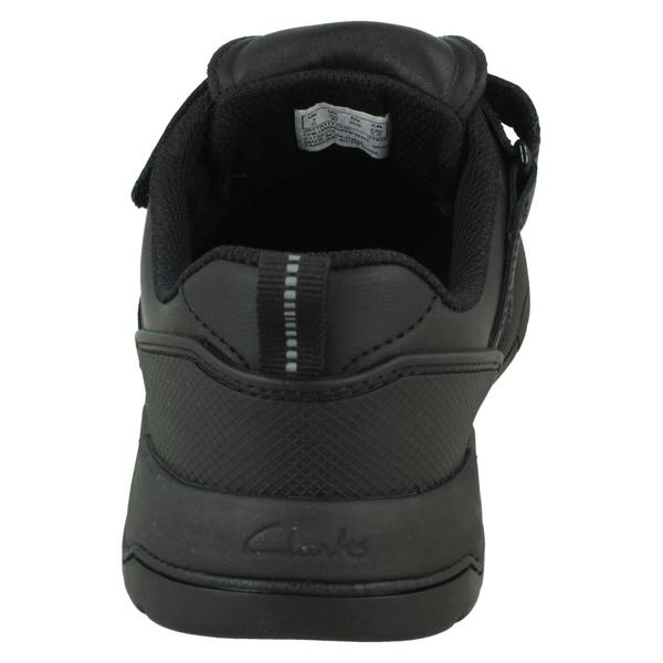 Clarks Boys Clarks Fold-Over Tongue School Shoes Laser Track Y