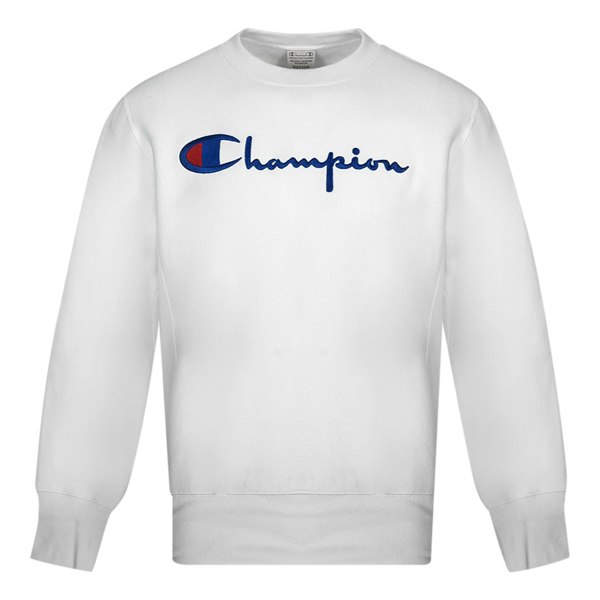 Champion Script Logo Sweatshirt - White