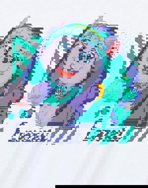 Paw Patrol Girls White Everest Short Sleeved T-Shirt