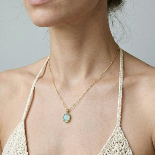 Uchi & Soto Enso Aqua Stone Necklace