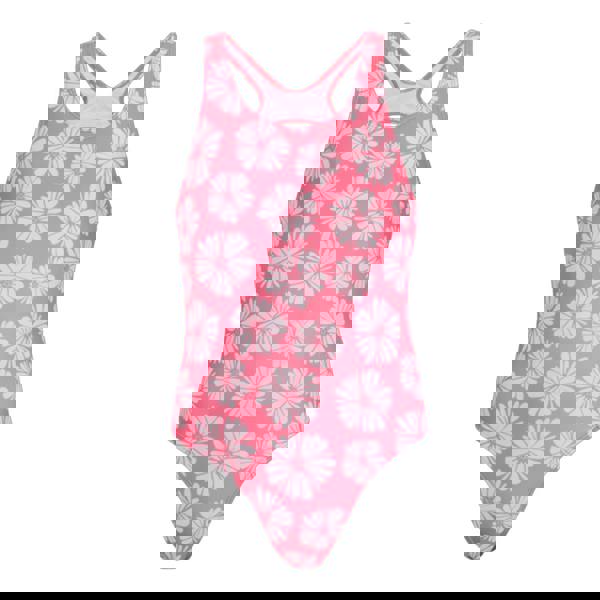 Regatta Girls Katrisse Flower One Piece Swimsuit - Pink Haze/Petal - 