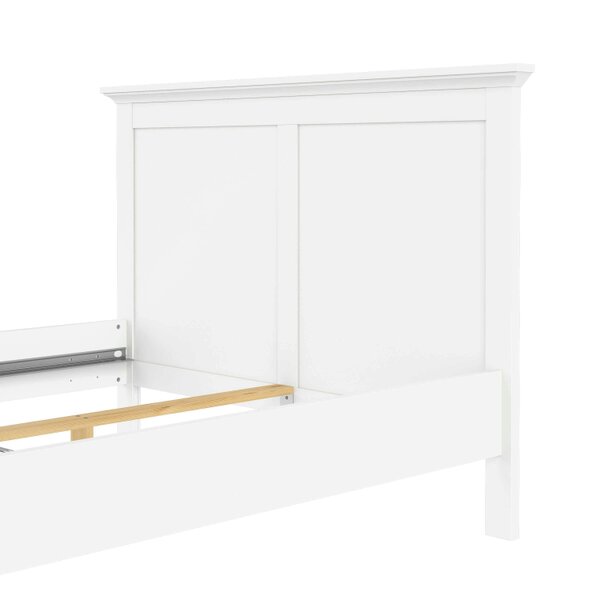 Wyld Haus Osaka Double Bed Frame 4ft6 Farmhouse White Wood