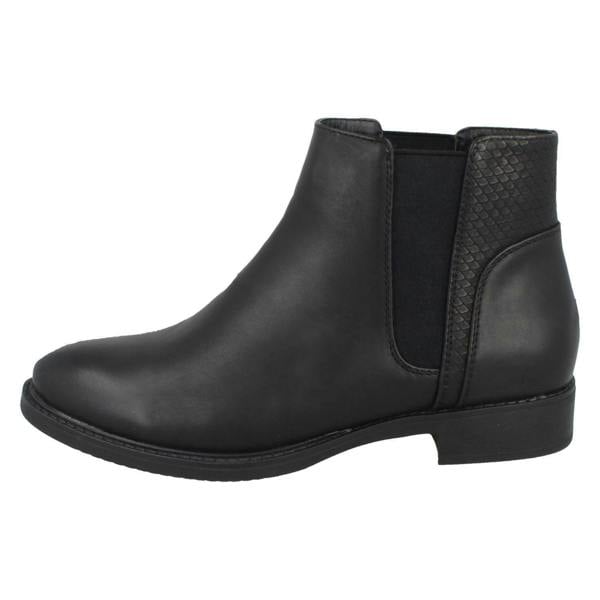 Spot On Ladies Spot On Flat Ankle Boots F51023