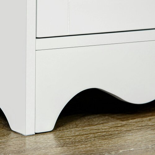 Wyld Haus Banodo 183cm Wooden White 4 Door Freestanding Kitchen Cabinet 4 Shelves