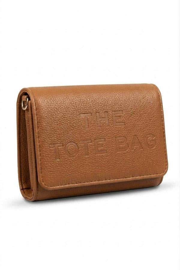 ikrush Constance Pebbled Faux Leather Text Bag