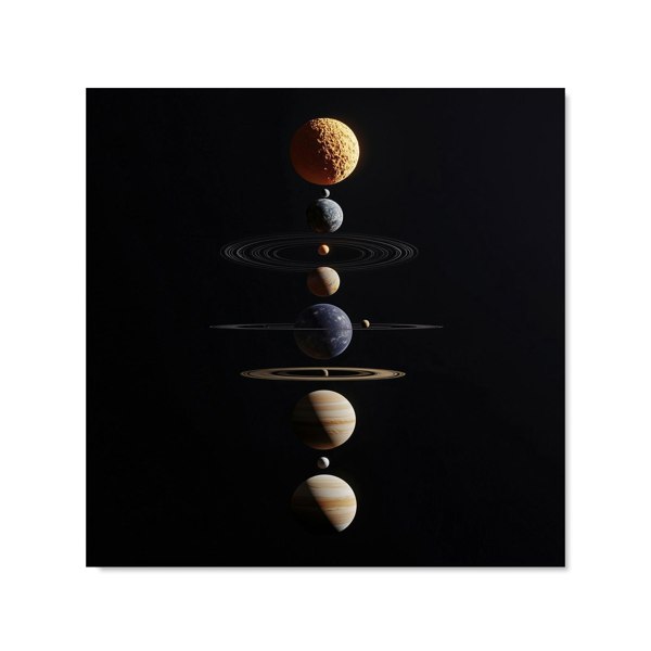 Warren Reed - Designer Balanced Planets in Space Kitchen Splashback