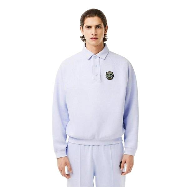Lacoste Mens Heritage Cotton Sweatshirt - Blue - 