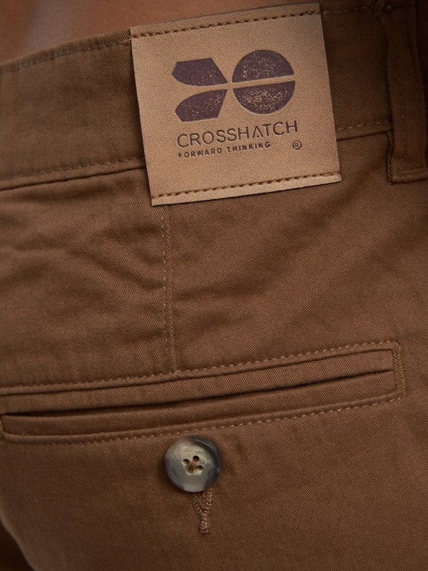 Crosshatch Roysden Chinos Cinnamon
