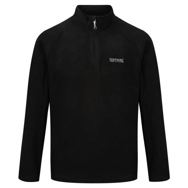 Regatta Great Outdoors Mens Thompson Half Zip Fleece Top - Black