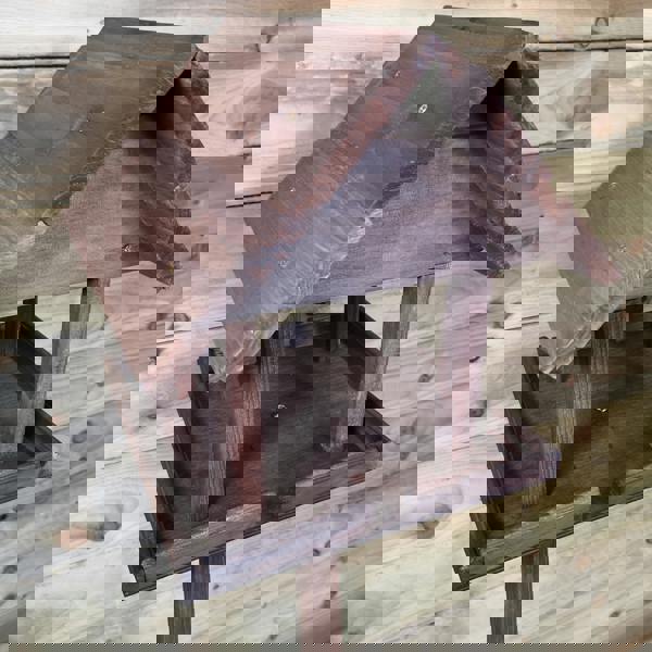 Samuel Alexander Dark Wooden Deluxe Garden Bird Feeder / Feeding Table