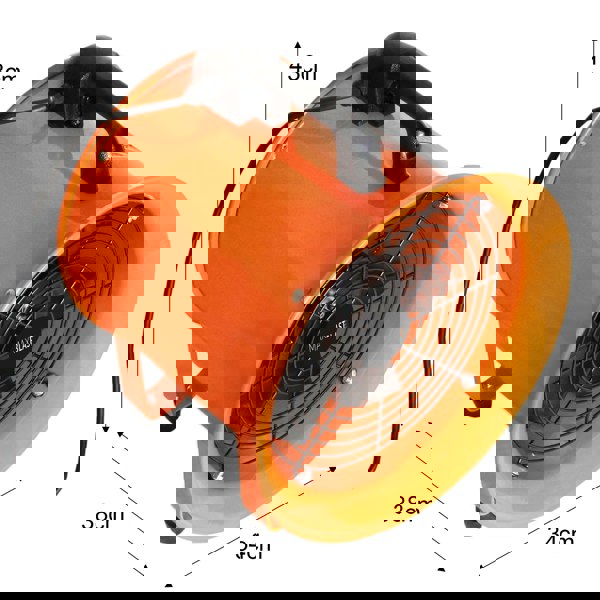 MAXBLAST Dust Extractor 300mm 550W with 12m Duct