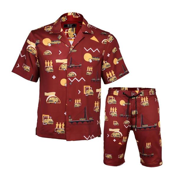 David WeJ Lagos 2 Piece Set - Red Yellow