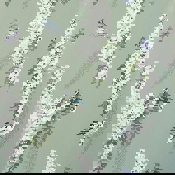 World Of Wallpaper Mitzu Bird Wallpaper - Sage - 
