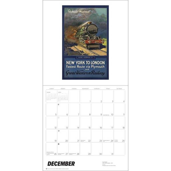 England By Rail Calendar 2027, Wall Calendars, Month To View, Travel, Gift