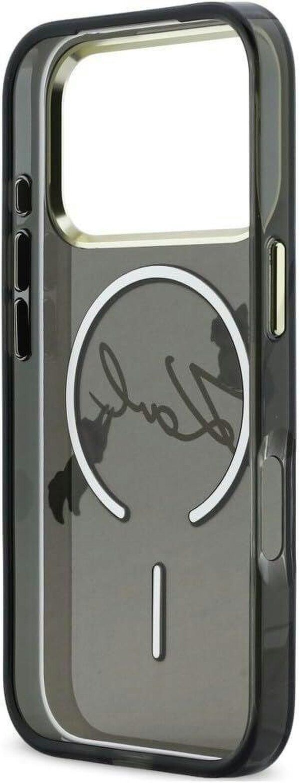 Karl Lagerfeld Script Logo Case with MagSafe for iPhone 17/18 Pro 6.3" Black - KLHMP18L5HKSCAK