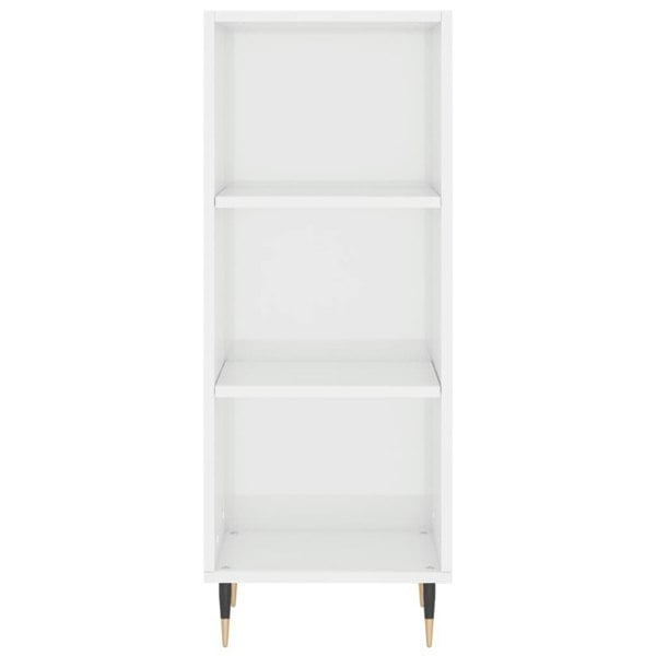Berkfield Sideboard High Gloss White 34.5x32.5x90 cm Engineered Wood