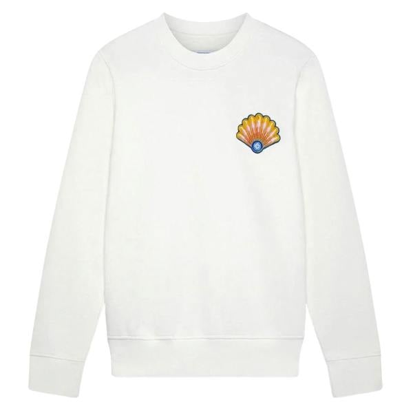 Casablanca Embroidered Shell Off-White Sweatshirts