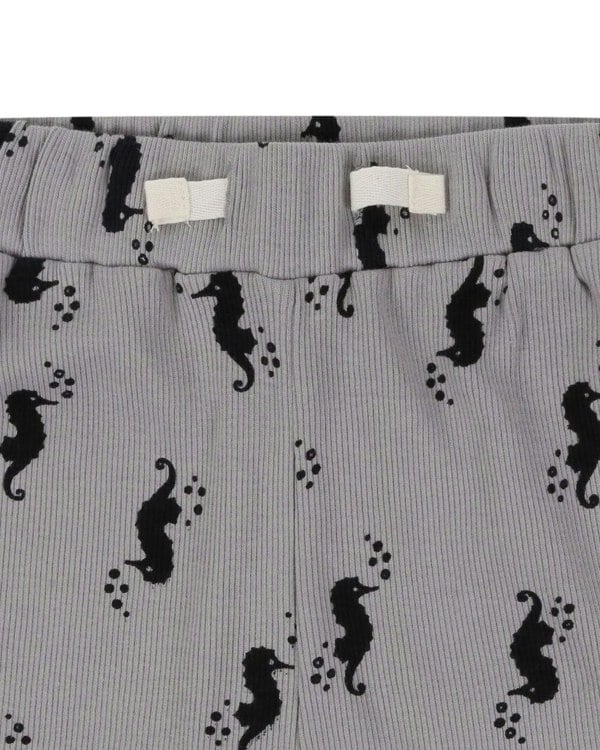 organic cotton Grey Seahorse Print T-Shirt & Short Set - image 6