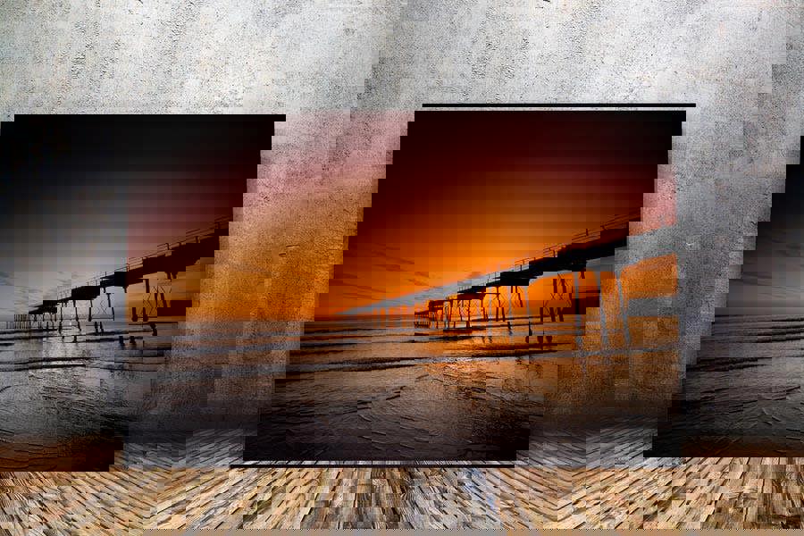 Dawn Sky Of Fire canvas art print