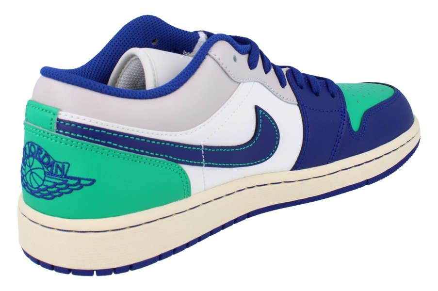 Nike Air Jordan 1 Low Mens Trainers 553558 Shoes  147 - Sail Deep Royal Blue 147 - Photo 2