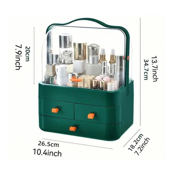 Dragodirect Acrylic Makeup Organizer Cosmetic Storage Box for Brushes Accessories
