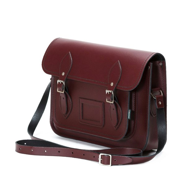 Zatchels Handmade Leather Satchel - Marsala Red