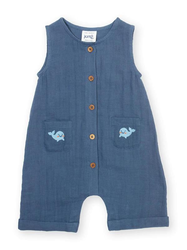 Kite Baby Organic Little Whale Dungarees