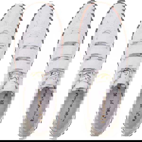 Superga Womens/Ladies 2870 Sport Club S Contrast Detail Leather Trainers - White/Beige Gesso - 