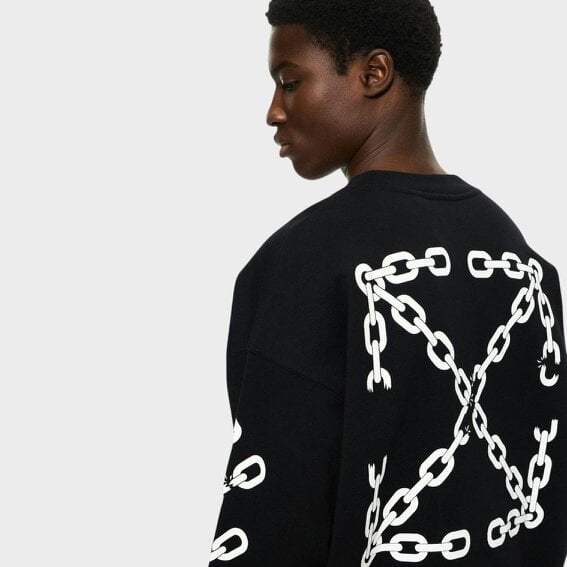 Off-White Chain Arrow Sweatshirt Black