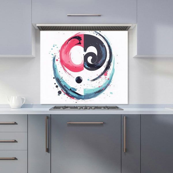 Warren Reed - Designer Yin Yang Harmony in Modern Art Kitchen Splashback