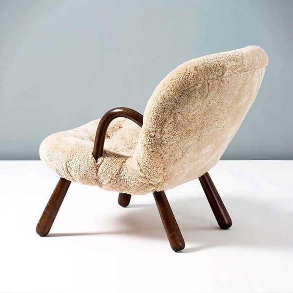 Classic Sheepskin Clam Armchair, Boucle-Weilai Concept-Weilai Concept