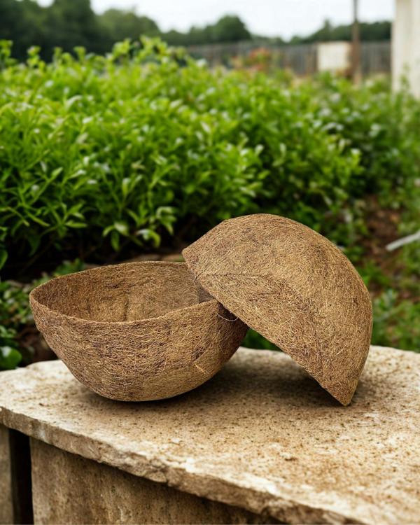 CoirProducts Hanging Basket Liners | Premium Biodegradable Coir Fibre Liners for Flowers, Herbs & Container Plants