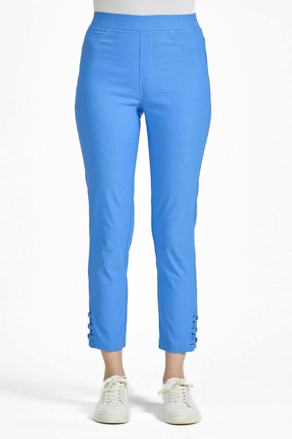 Mudflower Eyelet Detailed Bengaline Stretch Trousers