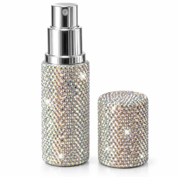 Love EMVY Sparkly Crystal-Effect Refillable Perfume Atomiser Travel Spray 10ml
