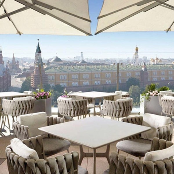 Vallee Rattan Dining Chair, Outdoor, Light Grey Cushions, For Clearance x 2-Weilai Concept-Weilai Concept