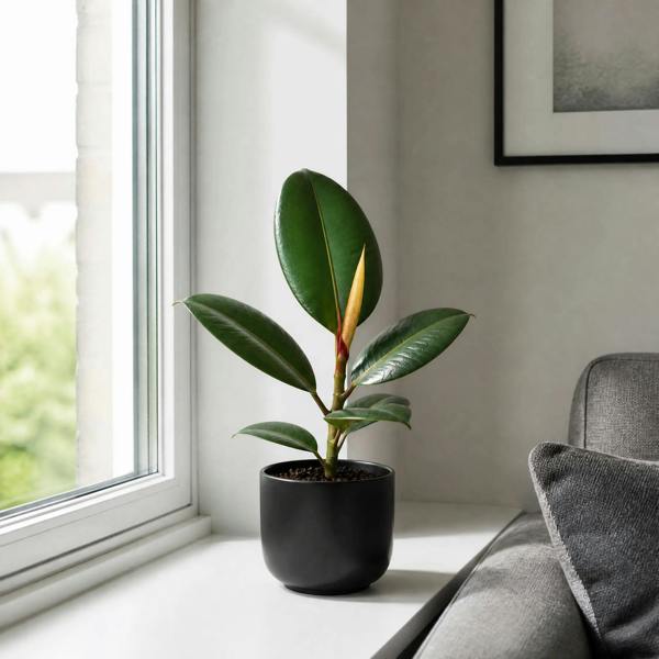 Ficus Robusta Rubber Plant 17cm Pot – Easy Care Indoor Houseplant Plants By Post