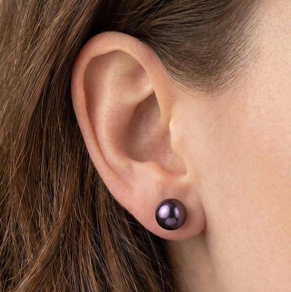 Pia Drawn to Dusk Peacock Freshwater Pearl Earrings