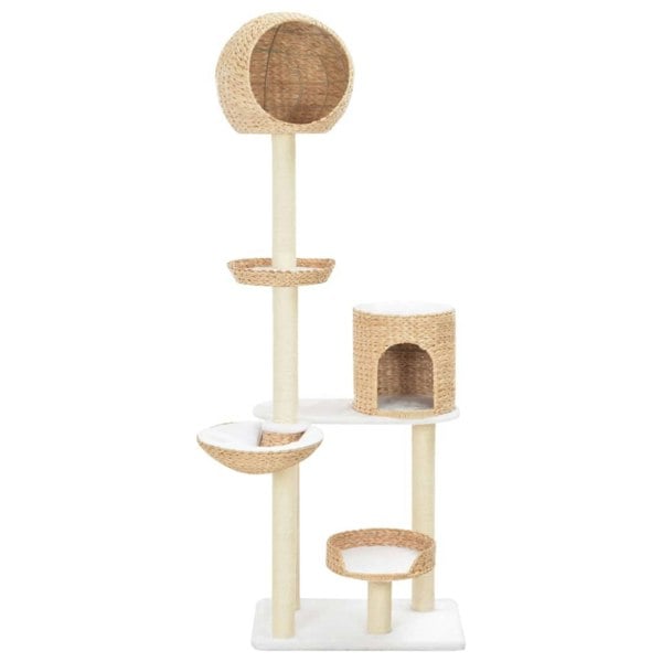 Berkfield Cat Tree with Sisal Scratching Post Seagrass