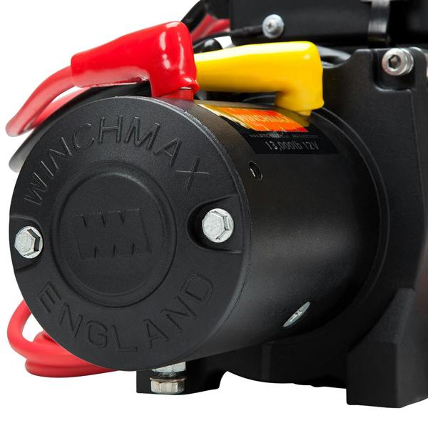 Winchmax 13,500lb (6,123kg) 12V Military Grade Winch 28m x 11mm Dyneema Rope, Remotes