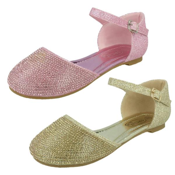 Spot On Girls Spot On Glittery Shoes H2617