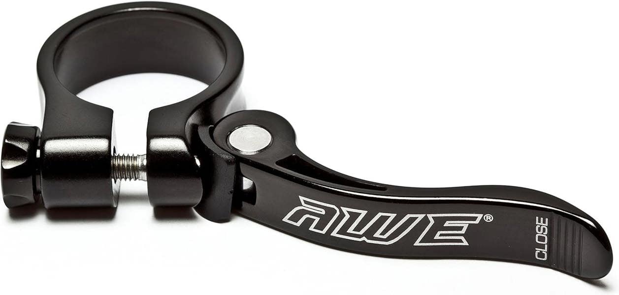 Awe 6061 Alloy Lightweight Quick Release Seat Clamp 31.8mm Diameter Black